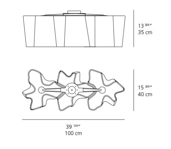 Artemide Logico Triple Linear Ceiling Light