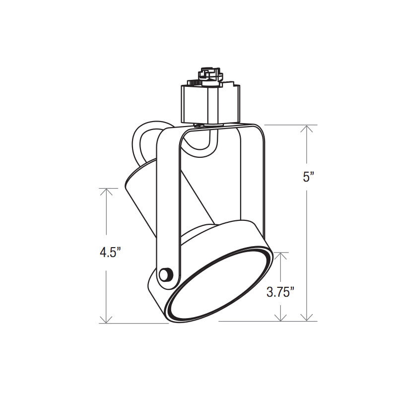 Elite ET-LED-213 LED Gimbal Track Head