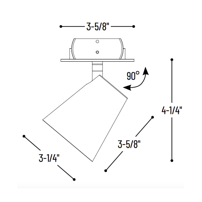 Nora NIOP-2RTC 2" iPOINT Cone LED Monopoint