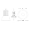 Nora NC2-631L35 6" LED Sapphire II Open Reflector, 3500 lm, 2700K