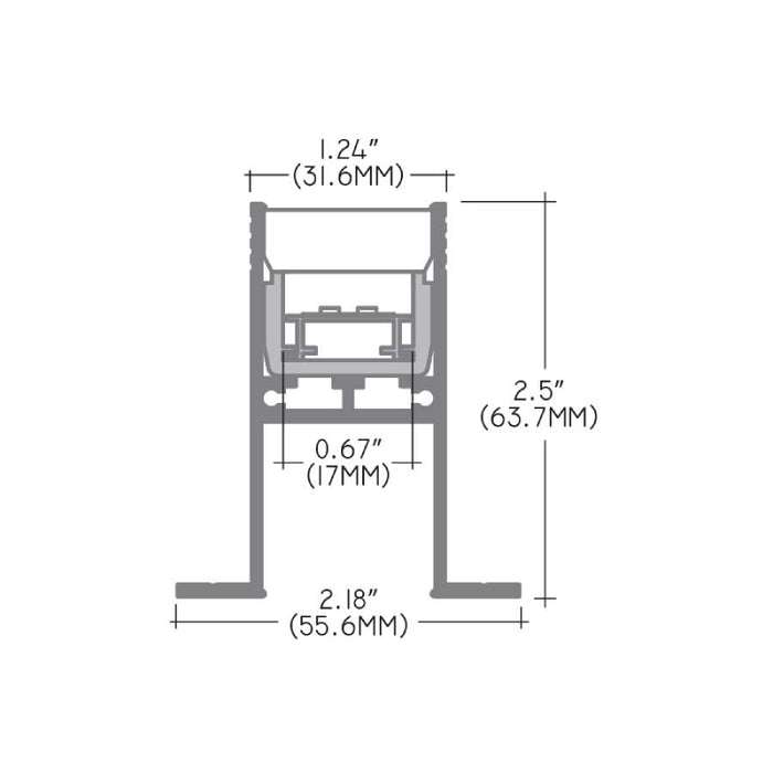 Core ALP26 78" LED In-Ground Profile