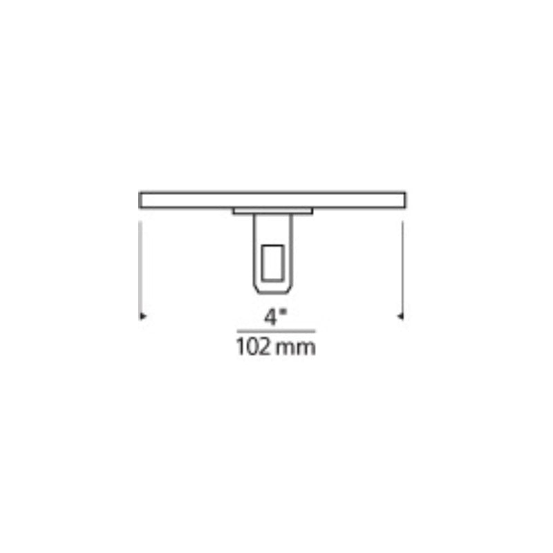 Visual Comfort 700MOP4C01 Monorail 4" Round Low Profile Single Feed Canopy