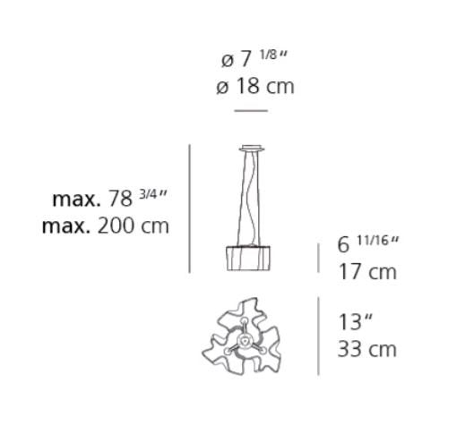 Artemide Logico Micro Triple Nested Suspension