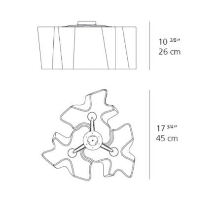 Artemide Logico Mini Triple Nested Ceiling Light