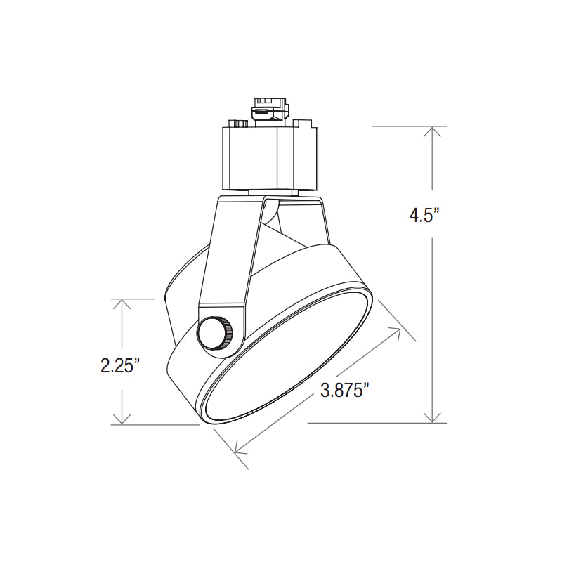 Elite ET-LED-217 LED Gimbal Track Head