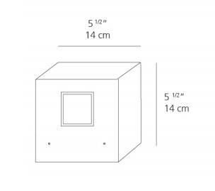 Artemide Effetto Square 2 Large Beam 50° LED Outdoor Wall Light