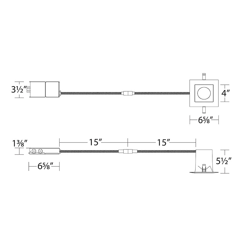 WAC R6DSDR Blaze 6" LED Square Remodel Downlight