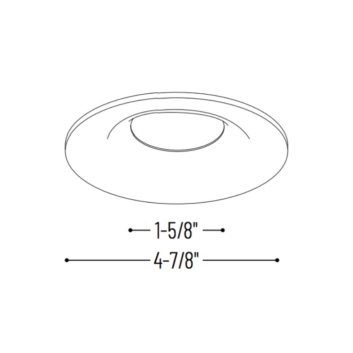 Nora NIO-4RNB/HL 4" Iolite LED Round Bullnose Reflector Trim - High Lumen