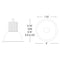 Nora NC2-831L25 8" LED Sapphire II Open Reflector, 2500 lm, 3500K