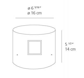 Artemide Effetto Round 4 Large Beam LED Outdoor Wall Light