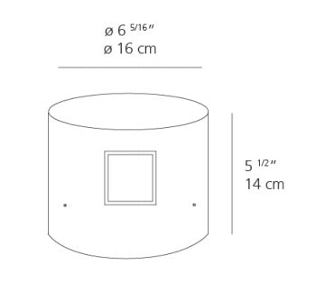 Artemide Effetto Round 1 Narrow Beam LED Outdoor Wall Light