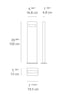 Artemide Nuda 100 Bilateral LED Outdoor Floor Lamp