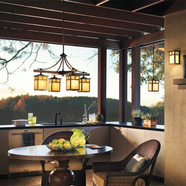 Kichler 49091CV Alameda 4-lt Outdoor Chandelier - LBC Lighting