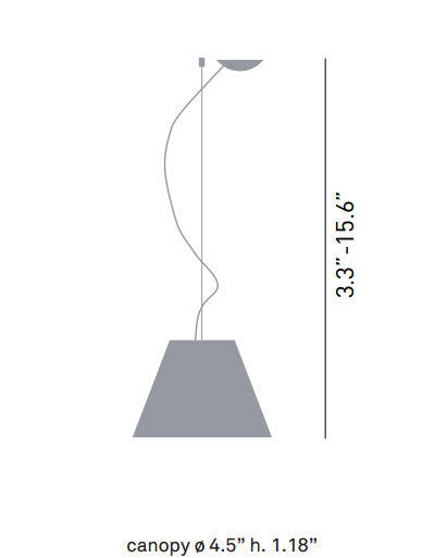 Luceplan D13Gsi Grande Costanza 3-lt 28" Suspension