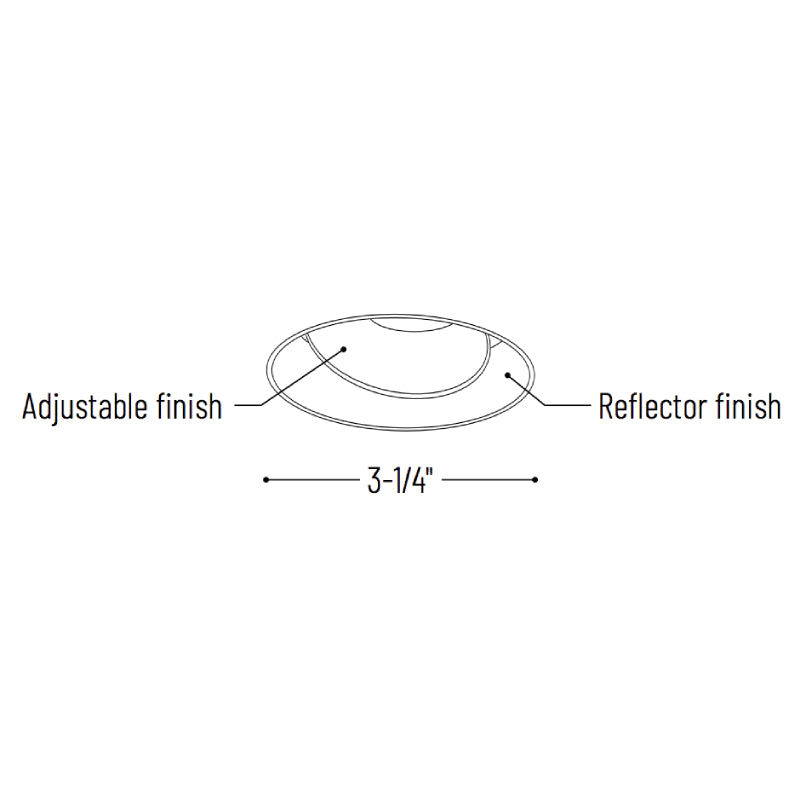 Nora NIO-4RTLA/HL 4" Iolite LED Round Trimless Adjustable Reflector - High Lumen