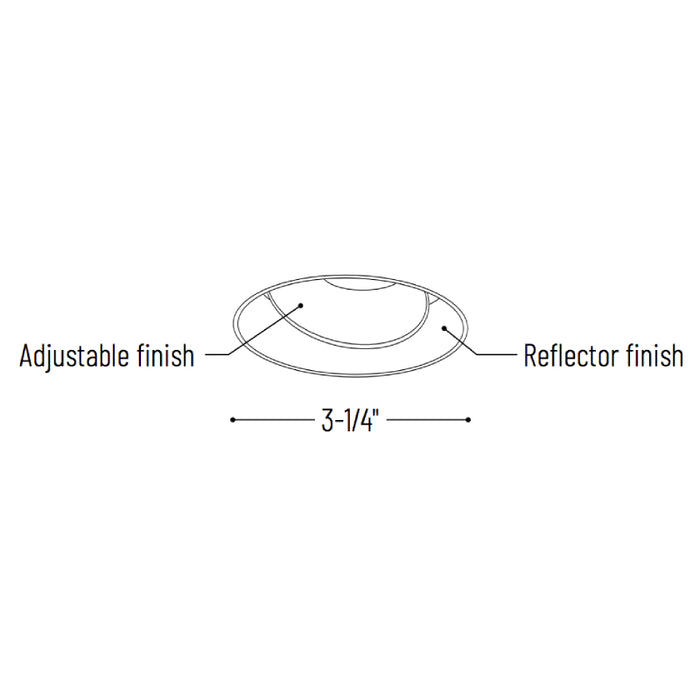 Nora NIO-4RTLA/HL 4" Iolite LED Round Trimless Adjustable Reflector - High Lumen