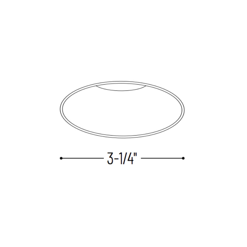 Nora NIO-4RTLNDC/10 4" Iolite Round Trimless Open Reflector Trim - 1000 Lumens