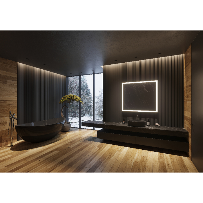 Paris Mirror Galaxy 40 x 36 Rectangle LED Illuminated Mirror, RGBW
