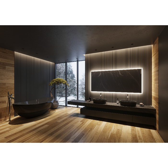 Paris Mirror Rectangle 85" x 40" LED Backlit Mirror, RGB