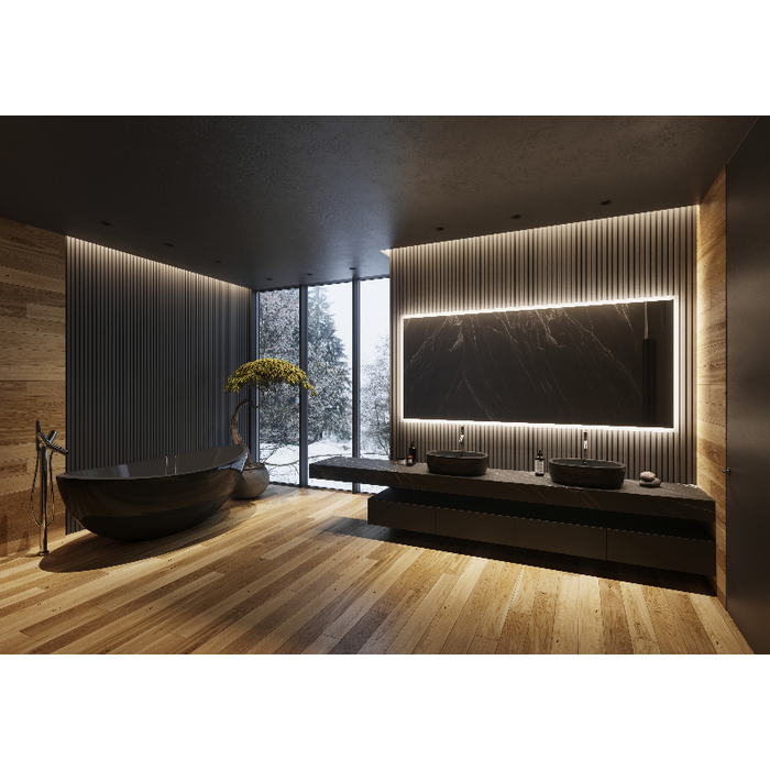 Paris Mirror Rectangle 100" x 45" LED Backlit Mirror, RGB
