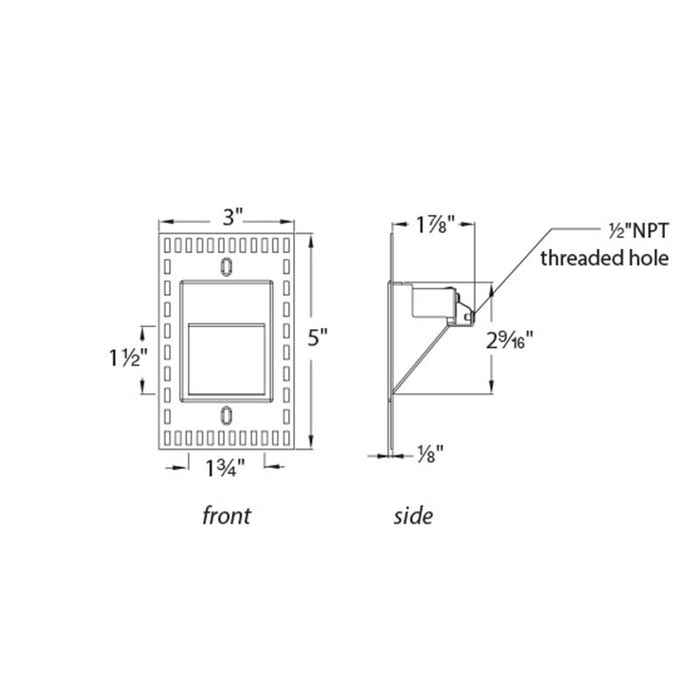 WAC WL-LED200TR LED Step and Wall Light