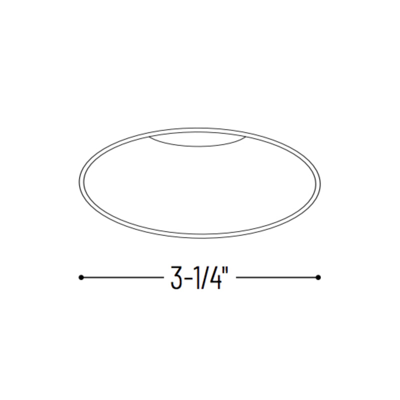 Nora NIO-4RTLNDC/HL 4" Iolite Round Trimless Open Reflector Trim - High Lumen