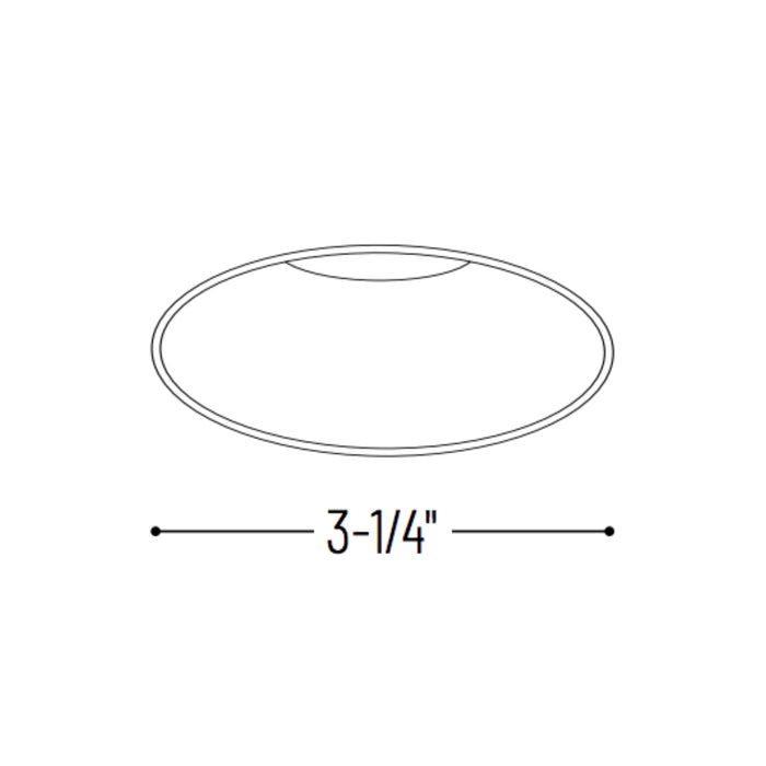 Nora NIO-4RTLNDC/HL 4" Iolite Round Trimless Open Reflector Trim - High Lumen