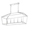 Savoy House 1-324-5 Townsend 5-lt 44" Linear Chandelier