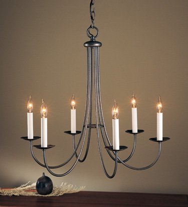 Hubbardton Forge 101160 Simple Sweep 6-lt 26" Chandelier