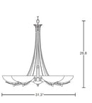 Hubbardton Forge 101261 Aegis 5-lt 31" Chandelier