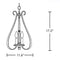 Hubbardton Forge 101473 Sweeping Taper 3-lt 12" Chandelier