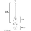 Maxim 10162 Gourd 1-lt 12" Pendant