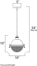 Maxim 10184 Portside 1-lt 10" Outdoor Pendant