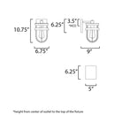Maxim 10266 Breakwater 1-lt 7" Outdoor Wall Sconce