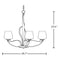 Hubbardton Forge 103040 Flora 5-lt 27" Chandelier