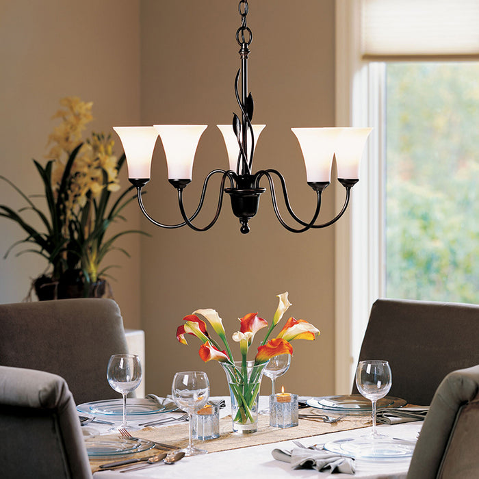 Hubbardton Forge 103052 Forged Leaves 5-lt 26" Chandelier