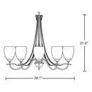 Hubbardton Forge 103063 Trellis 5-lt 28" Chandelier