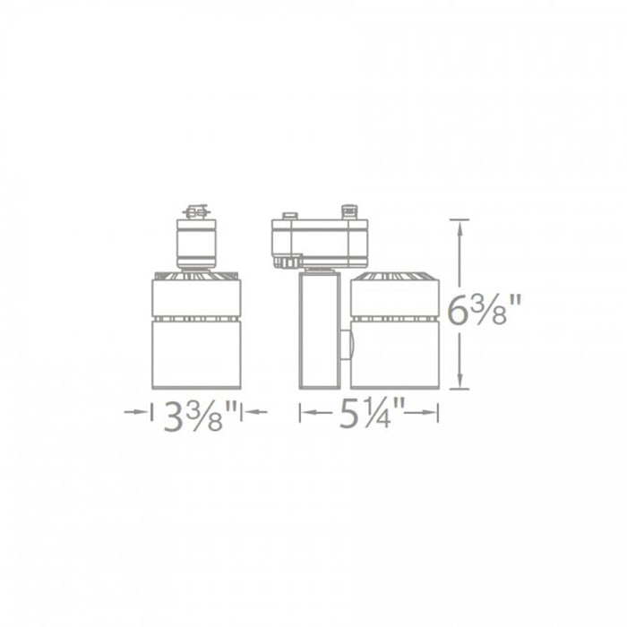 WAC L-1035 Exterminator II 35W LED Track Head, L Track