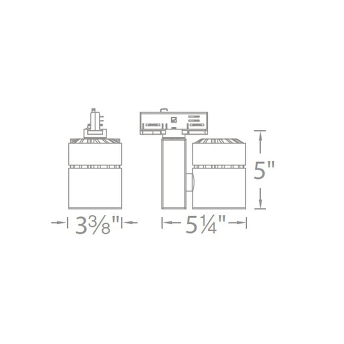 WAC WHK-1035 Exterminator II 36W LED Track Head, W Track, 277V