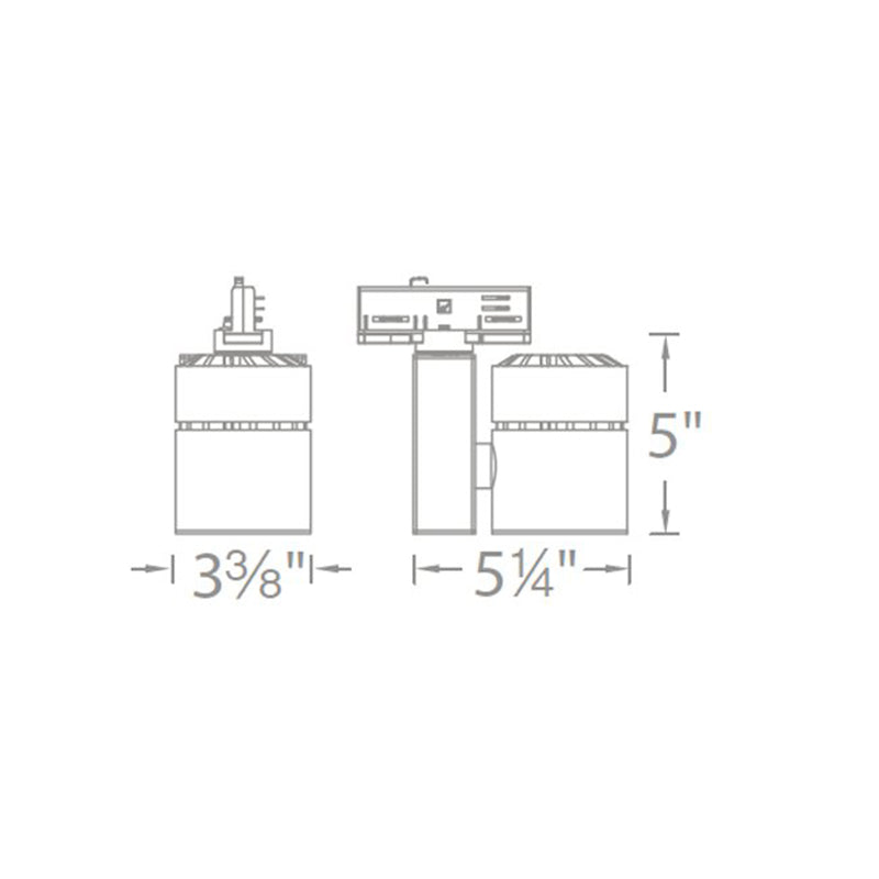 WAC WHK-1035 Exterminator II 36W LED Track Head, W Track, 277V