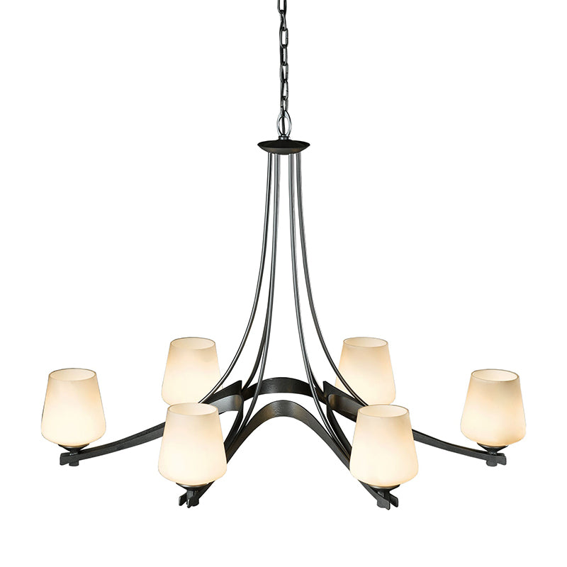 Hubbardton Forge 104106 Oval Ribbon 6-lt 39" Chandelier