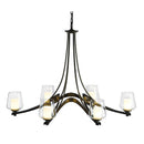 Hubbardton Forge 104116 Oval Ribbon 6-lt 39" Chandelier