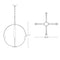 Hubbardton Forge 104203 Cirque 4-lt 25" Large Chandelier