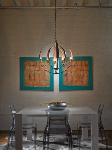 Hubbardton Forge 104205 Double Cirque 8-lt 25" Chandelier