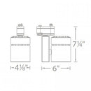 WAC J-1052 Exterminator II 52W LED Track Head, J Track