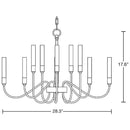 Hubbardton Forge 106030 Lisse 10-lt 28" Chandelier