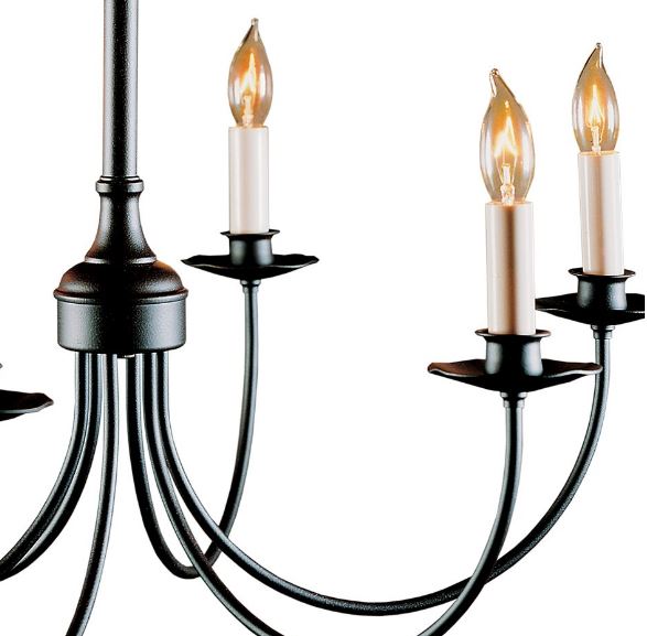 Hubbardton Forge 107060 Simple Lines 6-lt 25" Chandelier