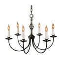 Hubbardton Forge 108060 Twist Basket 6-lt 23" Chandelier