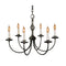 Hubbardton Forge 108060 Twist Basket 6-lt 23" Chandelier
