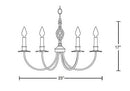 Hubbardton Forge 108060 Twist Basket 6-lt 23" Chandelier
